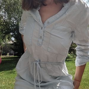 Chambray High-Low dress